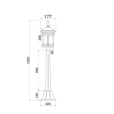 Stalp Salamanca Maytoni E27, Maro, O031FL-01BR, Germania