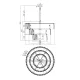 Candelabru Puntes Maytoni E14, Crom, MOD043PL-18CH, Germania