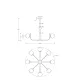 Candelabru Rendez-vous Maytoni E14, Auriu, MOD109PL-08BS, Germania