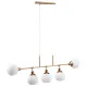 Suspensie Erich Maytoni E14, Auriu, MOD221-PL-05-G, Germania
