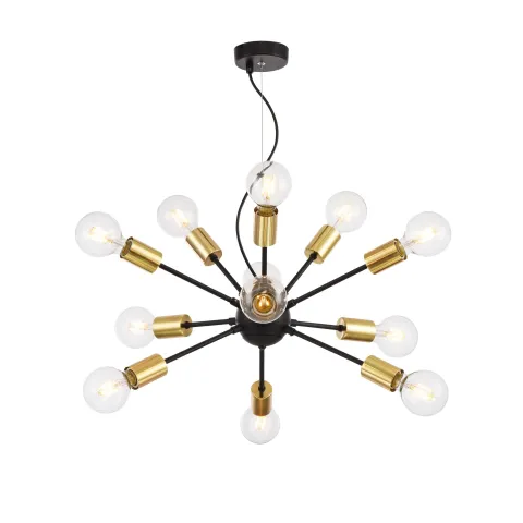 Suspensie  Jackson Maytoni E27, Negru, T546PL-12B, Germania