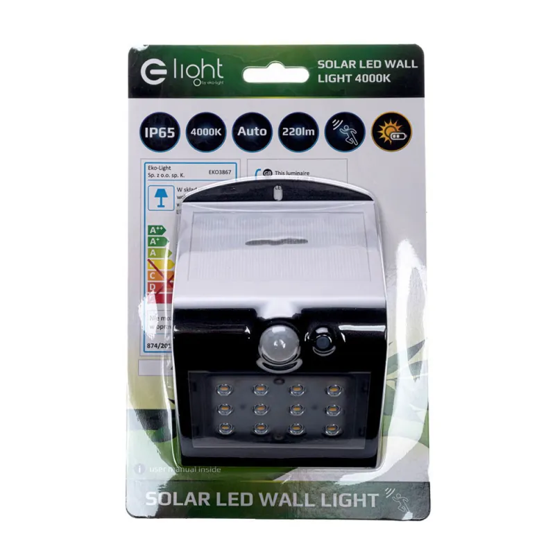 Lampa Solara Butterfly Milagro Led, Negru, EKO3867 Polonia