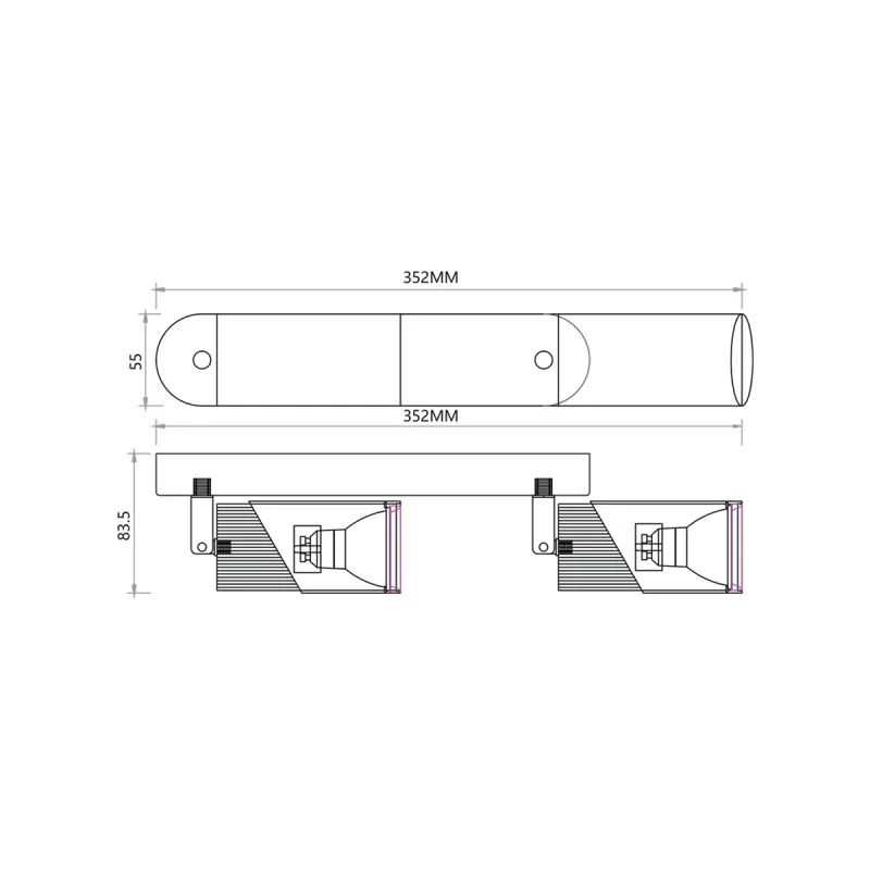 Lustra Spot Neo ML0288 Milagro GU10, Alb, Polonia