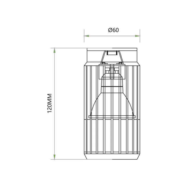 Spot Aplicat Vertical ML0302 Milagro GU10, Alb, Polonia