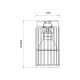 Spot Aplicat Vertical ML0302 Milagro GU10, Alb, Polonia