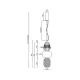 Pendul Caro ML0363 Milagro LED, Auriu, Polonia