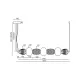 Suspensie Caro ML0366 Milagro LED, Crom, Polonia
