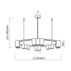 Suspensie Genesis ML0377 Milagro GU10, Alb, Polonia