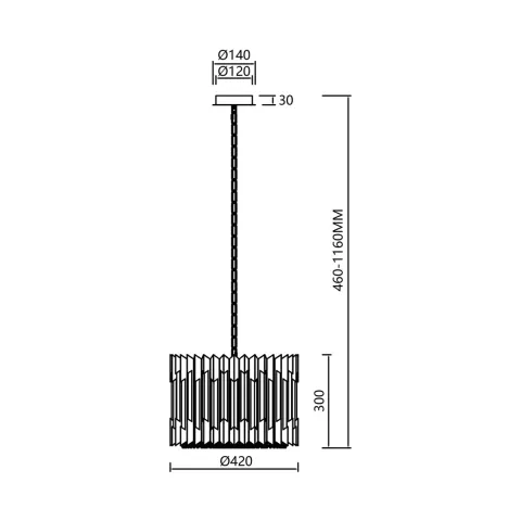 Suspensie Ritz ML0394 Milagro E14, Crom, Polonia