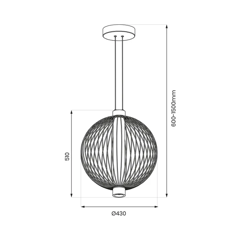 Pendul Kyoto ML0526 Milagro LED, Negru, Polonia