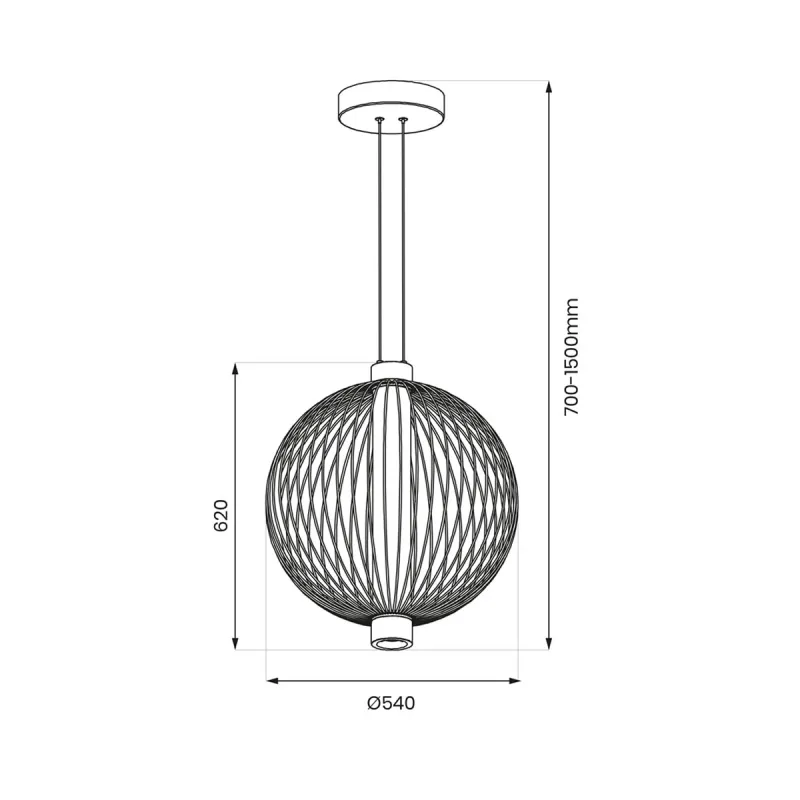Pendul Kyoto ML0527 Milagro LED, Negru, Polonia