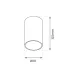 Downlight Aplicat ML0688 Milagro, Gu10