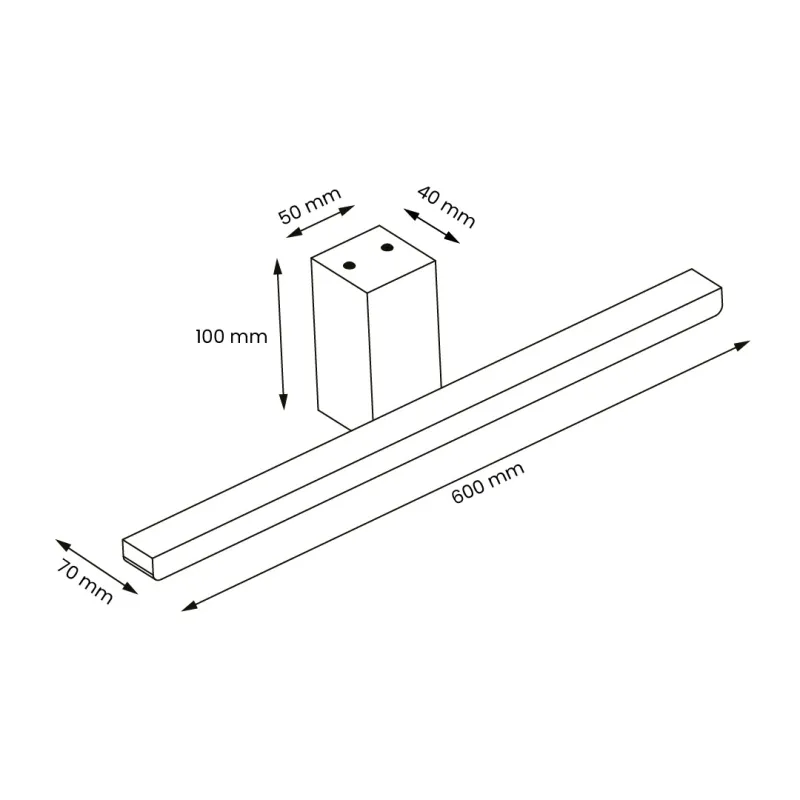 Aplica Baie ML1019 Milagro, Modern, Led, Negru