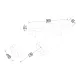 Lustra Spot ML1144 Milagro, Modern, Gu10, Negru