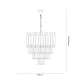 Lustra Plafon ML1634 Milagro, Elegant, E14, Negru