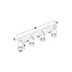 Lustra Spot ML2073 Milagro, Modern, Gu10, Negru