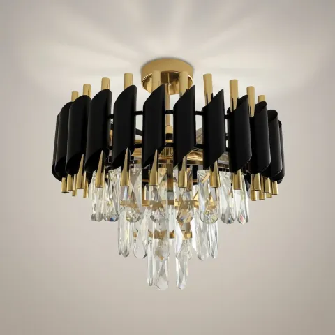 Lustra Plafon ML2562 Milagro, Elegant, E14, Negru