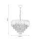 Candelabru ML2582 Milagro, Elegant, E14, Negru