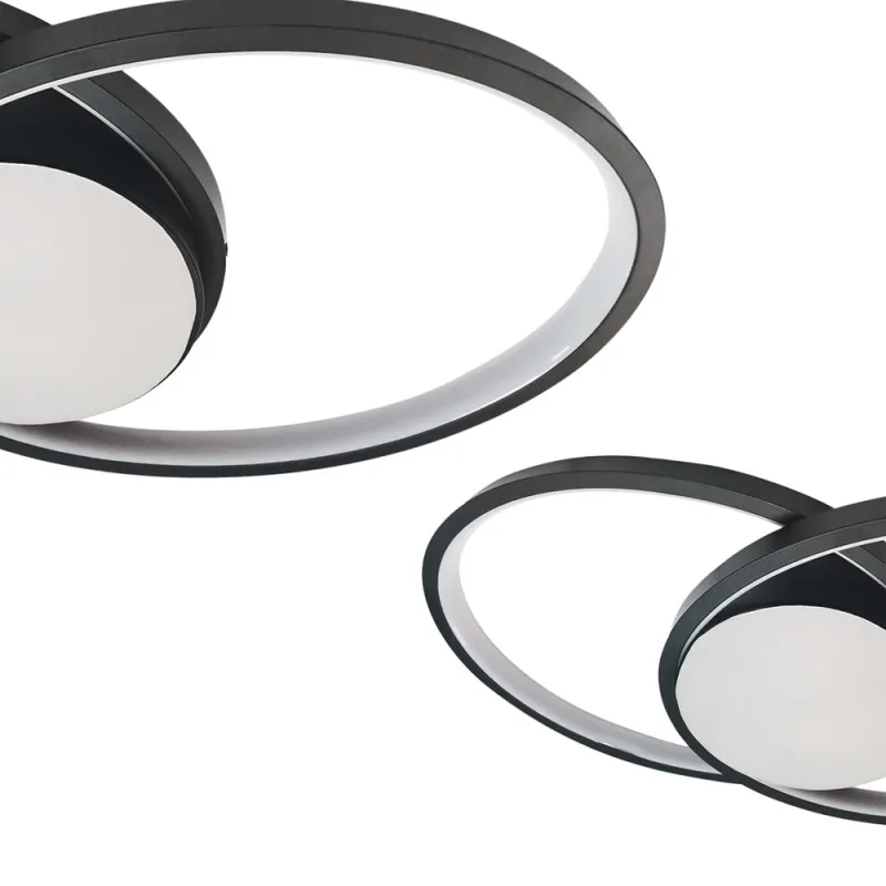 Lustra Plafon Focus Milagro Led, Negru, ML6413 Polonia