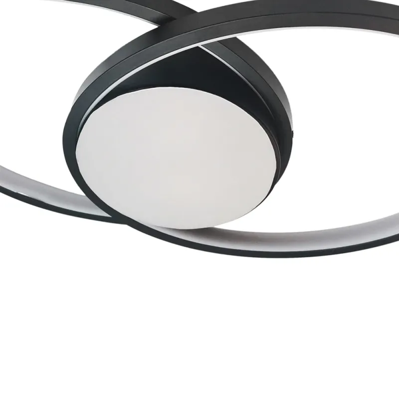 Lustra Plafon Focus Milagro Led, Negru, ML6413 Polonia