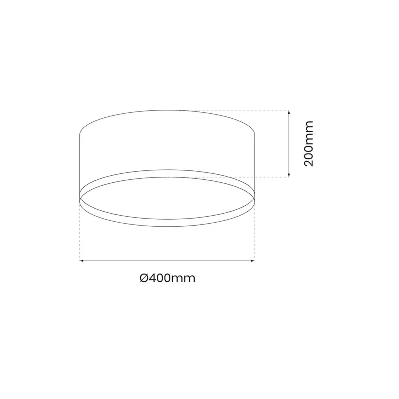 Plafoniera Rondo ML7070 Milagro LED, Negru, Polonia