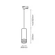 Pendul Sina Pipe Milagro Gu10, Negru, ML7673 Polonia