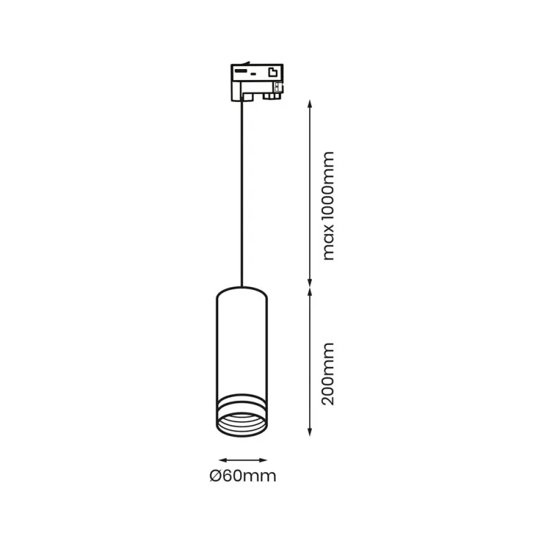 Pendul Sina Pipe Milagro Gu10, Negru, ML7675 Polonia