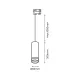 Pendul Sina Pipe Milagro Gu10, Negru, ML7675 Polonia