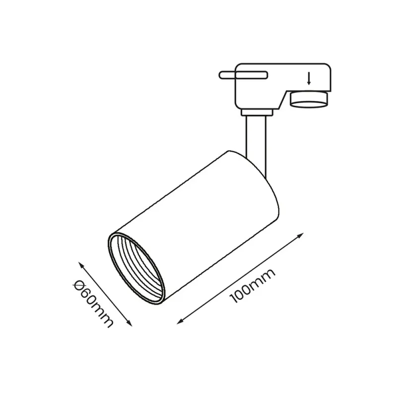 Downlight Pe Sina Milagro Gu10, Negru, ML7677, Polonia