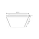 Plafoniera Quadro Milagro Led, Alb, ML7928, Polonia