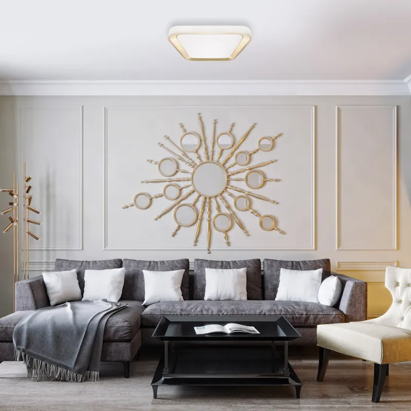 Plafoniera Quadro Milagro Led, Alb, ML7930, Polonia
