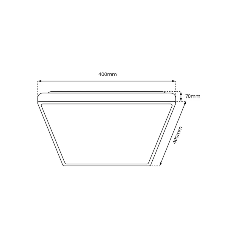 Plafoniera Quadro Milagro Led, Alb, ML7930, Polonia