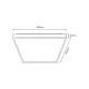 Plafoniera Quadro Milagro Led, Alb, ML7933, Polonia