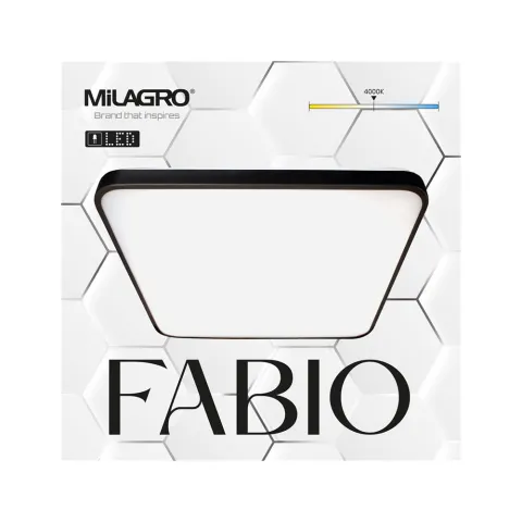 Plafoniera Fabio Milagro Led, Negru, ML7935, Polonia