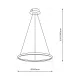 Suspensie Rotonda ML7939 Milagro LED, Negru, Polonia