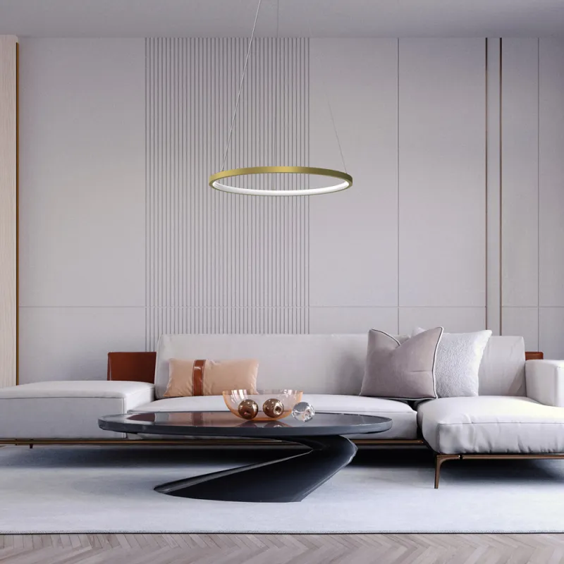 Suspensie Rotonda Milagro Led, Auriu, ML7941, Polonia