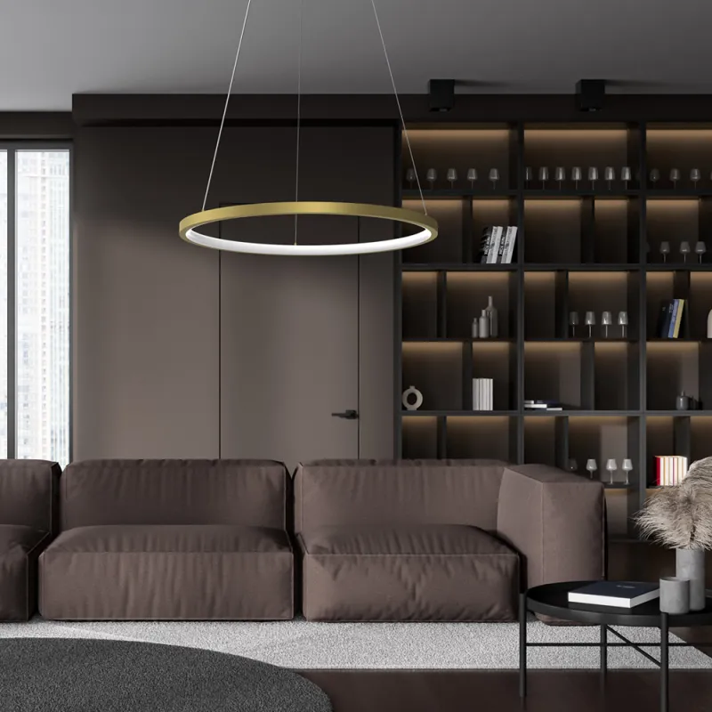 Suspensie Rotonda Milagro Led, Auriu, ML7941, Polonia