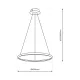 Suspensie Rotonda Milagro Led, Auriu, ML7941, Polonia