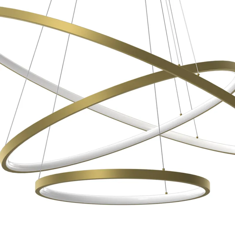 Suspensie Rotonda Milagro Led, Auriu, ML7947, Polonia