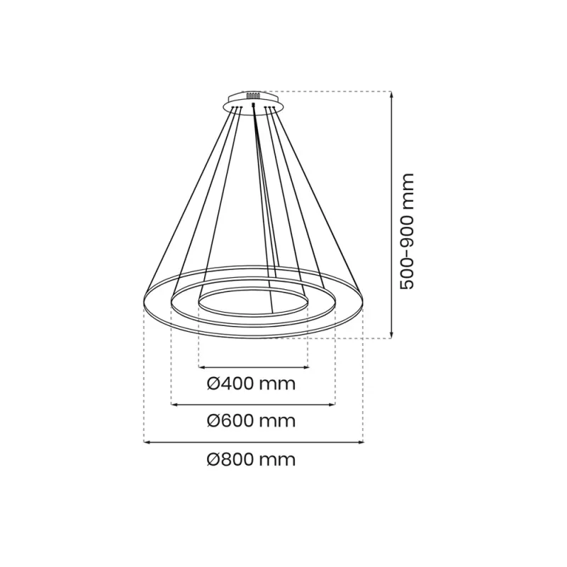 Suspensie Rotonda Milagro Led, Auriu, ML7947, Polonia