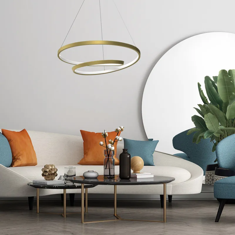 Suspensie Lucero Milagro Led, Auriu, ML7950, Polonia