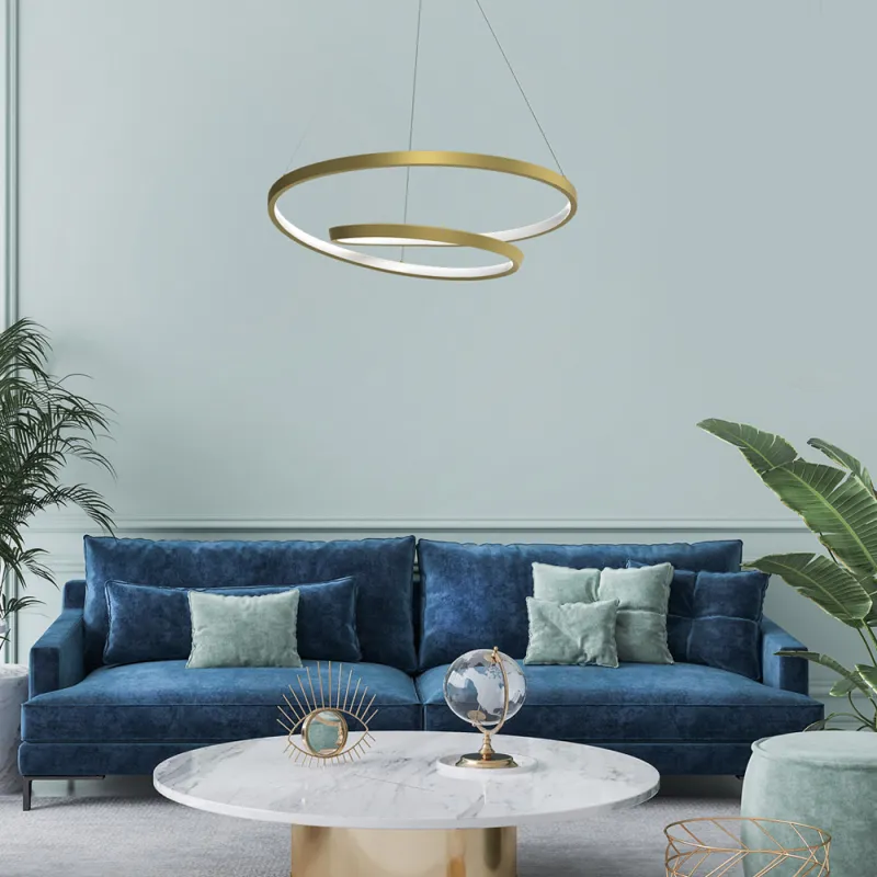 Suspensie Lucero Milagro Led, Auriu, ML7950, Polonia