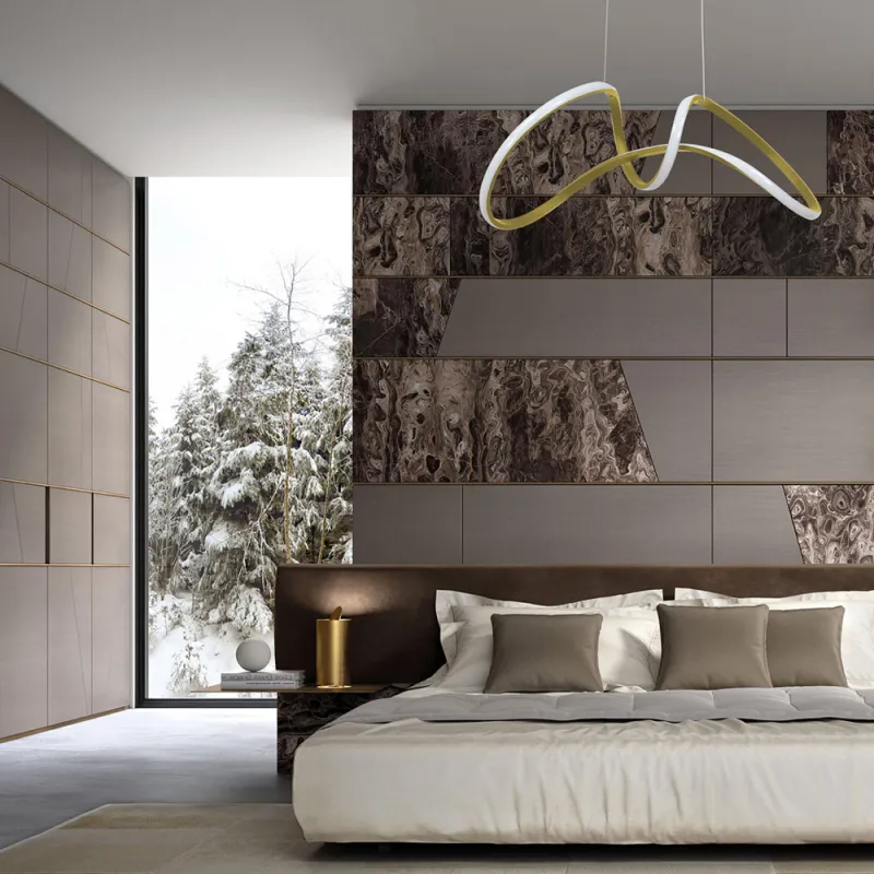 Suspensie Tesoro Milagro Led, Auriu, ML7953, Polonia