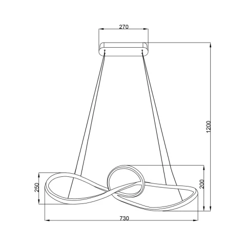 Suspensie Marco ML8117 Milagro LED, Crom, Polonia