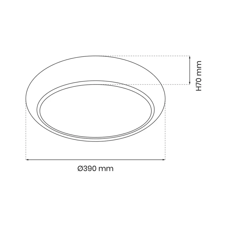 Plafoniera Gea Milagro Led, Auriu, ML8132, Polonia