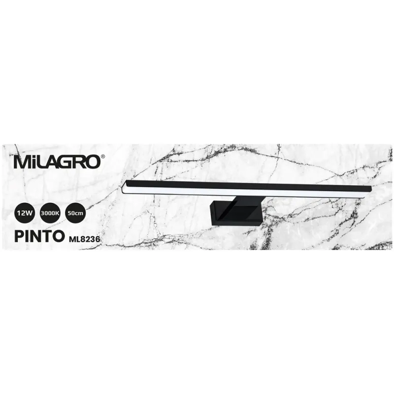 Lampa Backlight Pinto Milagro Led, Negru, ML8236, Polonia