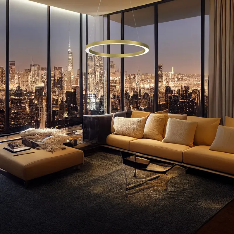 Suspensie Galaxia Milagro Led, Auriu, ML8421, Polonia