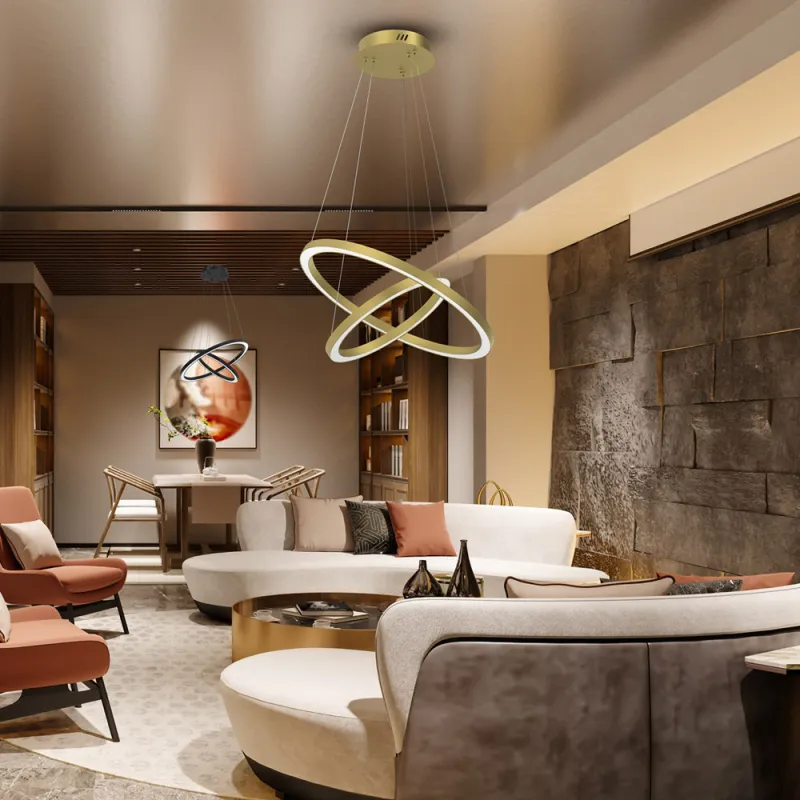 Suspensie Galaxia Milagro Led, Auriu, ML8423, Polonia