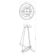Suspensie Galaxia Milagro Led, Auriu, ML8423, Polonia