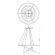 Suspensie Galaxia Milagro Led, Negru, ML8424, Polonia
